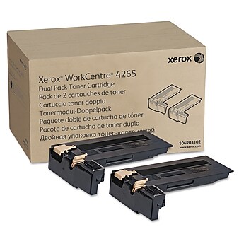Xerox 106R03102 Black Extra High Yield Toner Cartridge, 2/Pack