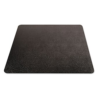 Deflect-O EconoMat 46" X 60" Occasional Use Chair Mat for Commercial Low Pile Carpeting, Black (CM11442FBLK)