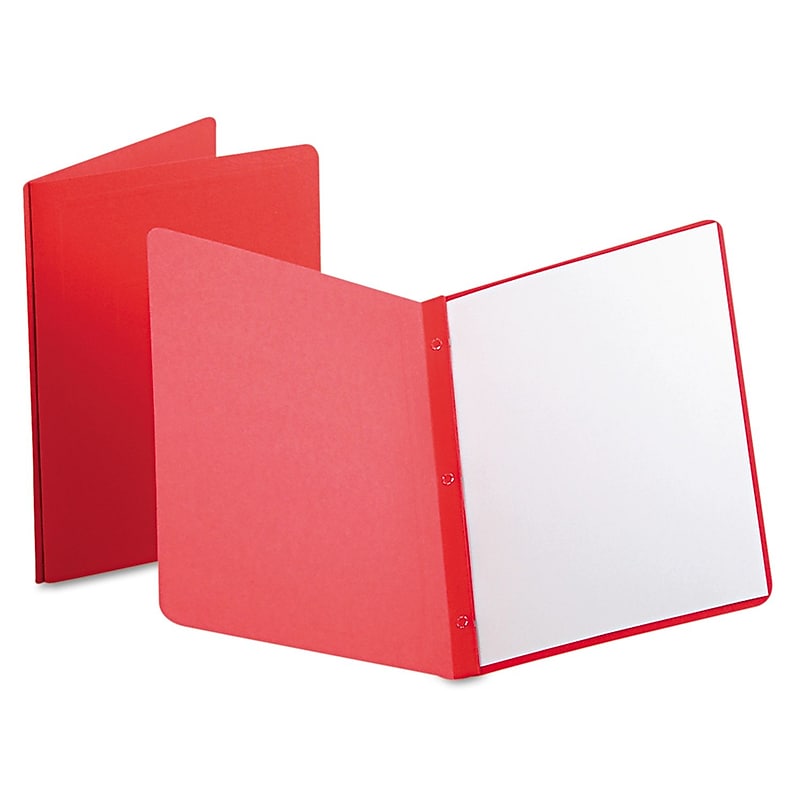 Oxford Embossed Report Cover, Letter Size, Dark Red, 25/Box (52511) image 1
