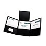 Oxford Tri-Fold Folder with 3 Pockets, Holds 150 Letter-Size Sheets, Black, 20/Box (59806)~#|#~m002293937_sc7