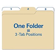 Find It™ All Tab File Folders, Letter, Manila, 80/Pack (FT07046)