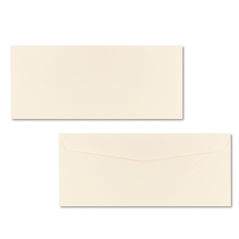 Neenah Paper #10 Business Envelope, 4 1/2" x 9 1/2", Baronial Ivory, 500/Box (NEE6557100) image 1