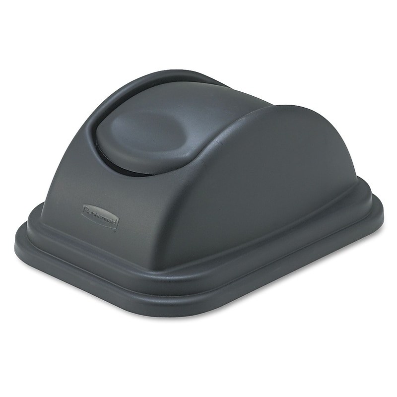 Rubbermaid Untouchable Plastic Lid, Black, 10.25 gal. (FG306700BLA) image 1