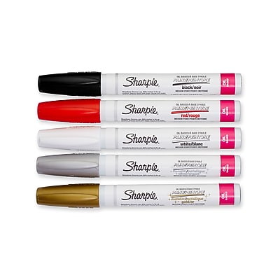 Sharpie Oil-Based Paint Markers, Medium Tip, Assorted, 5/Pack (1770458) Sansujyuku sansujyuku.com