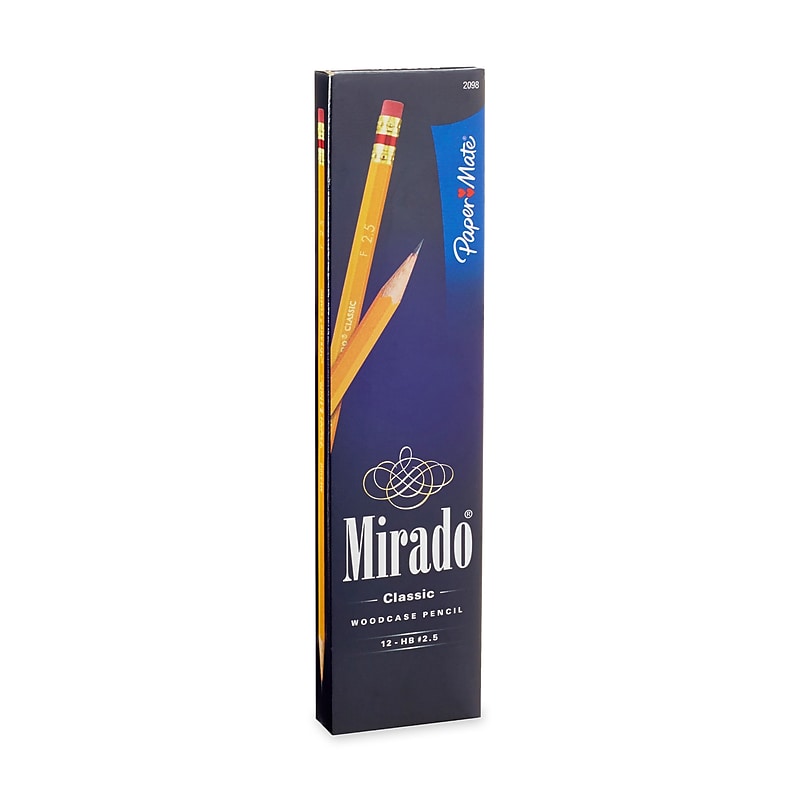 Paper Mate Woodcase Pencil, HB-Soft, Yellow Barrel, 12/Pack image 1
