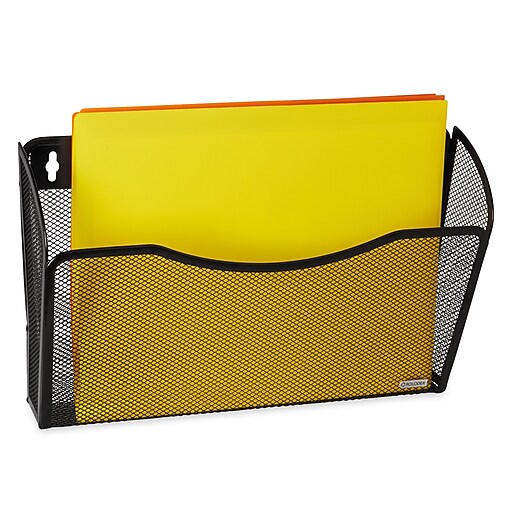 Rolodex® Expressions™ Mesh Wall File, Large LetterSize, Black Staples