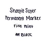 Sharpie Super Permanent Marker, Fine Tip, Black, Dozen (33001)~#|#~m002303363_sc7