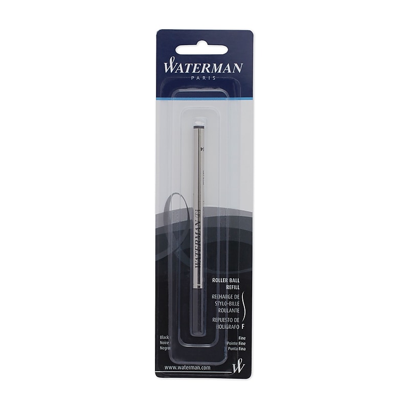 Waterman Fine Rollerball Refill For Waterman Rollerball Pens, Fine Point, Black Ink (540951PP) image 1