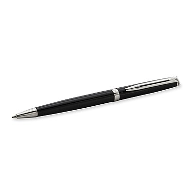 Waterman Hemisphere Bolígrafo negro / cromado, punta mediana, 1.0 mm, negro (S0920570)