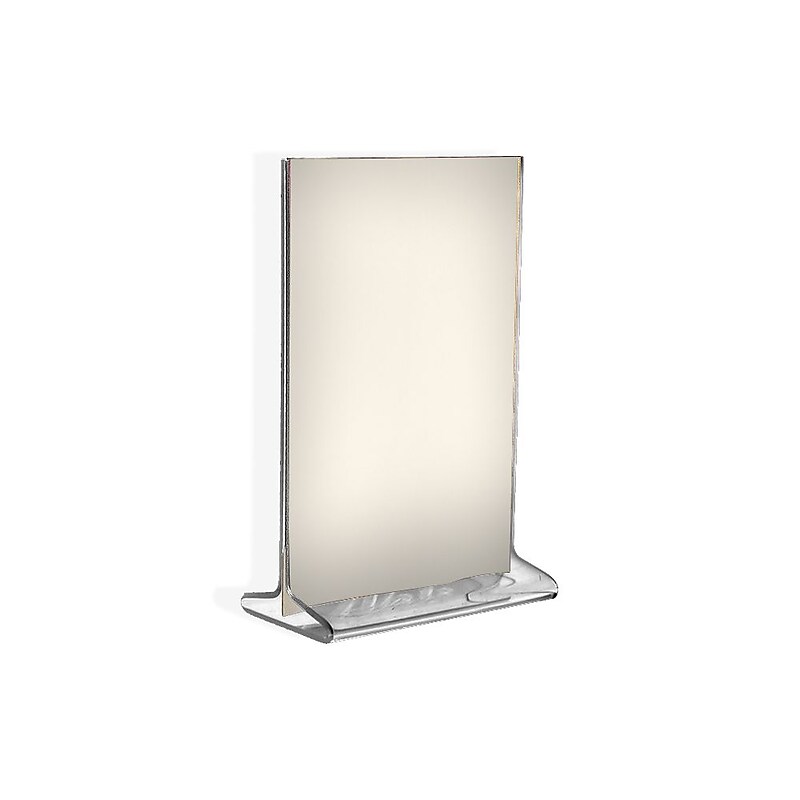 Azar Sign Holder, 4" x 6", Vertical, Clear Acrylic, 10/Pack (142726) image 1