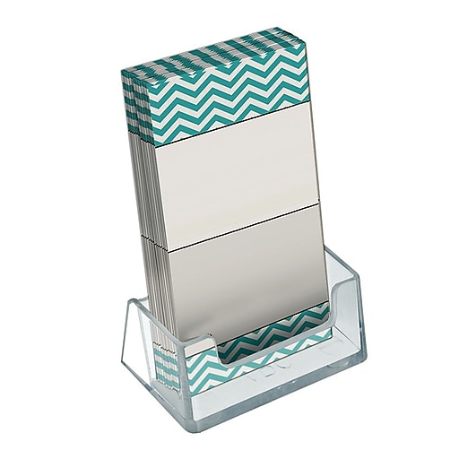 Azar Displays Vertical Business Card Holder, 3"H x 3.62"W ...