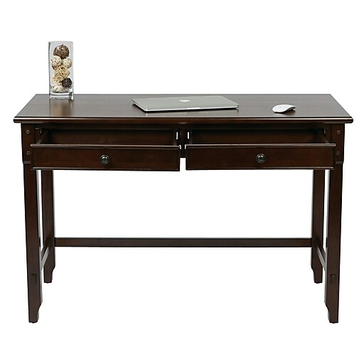 Shop Staples For Osp Designs Devonshire Wood Desk With Dual
