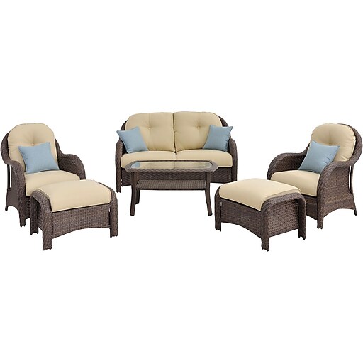 Shop Staples For Hanover Outdoor Furniture Newport 6 Piece Deep