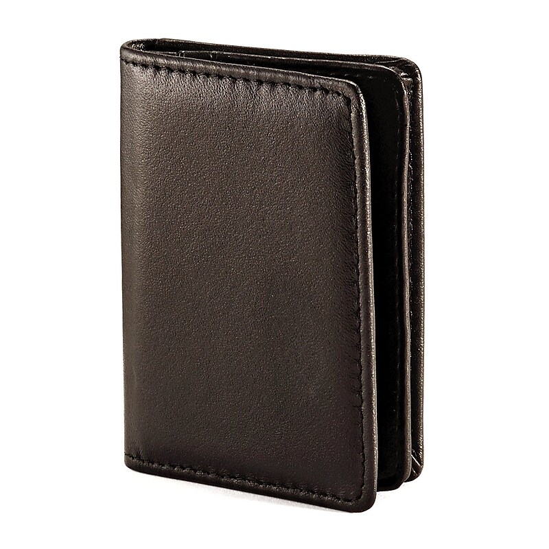 Samsonite Leather Business Card Holder, Black (44092-1041) image 1
