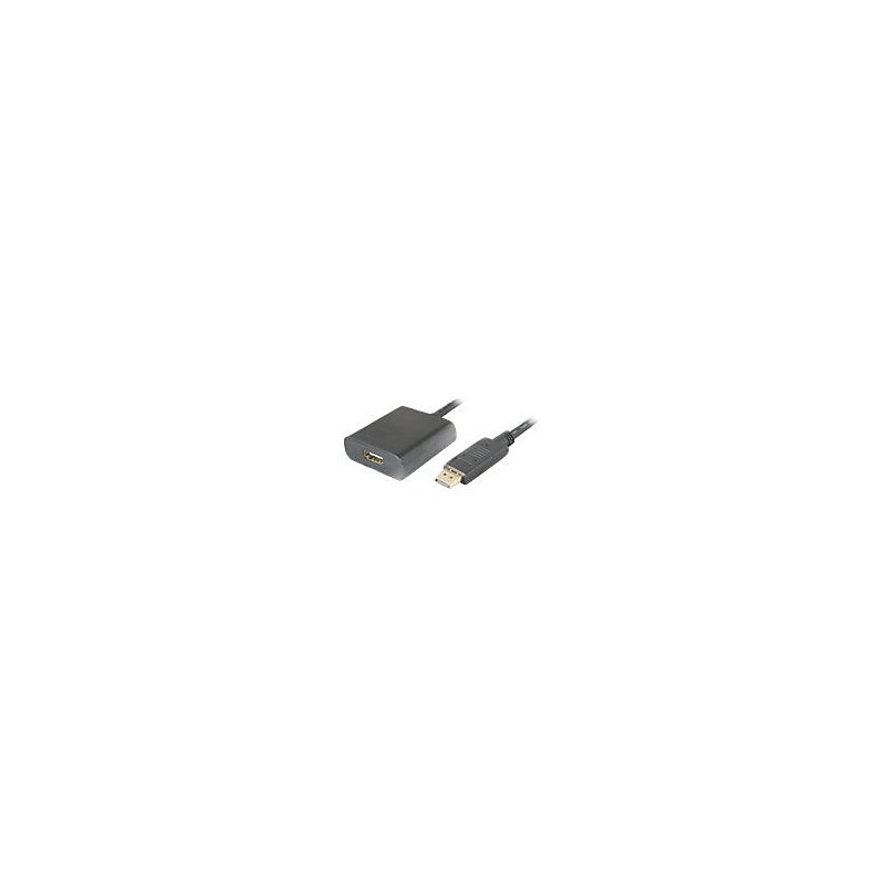 AddOn Male Displayport To Female HDMI Adapter Converter Cable, Black image 1
