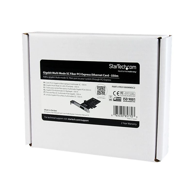 StarTech PCIe Gigabit Ethernet Adapter (PEX1000MMSC2) image 1