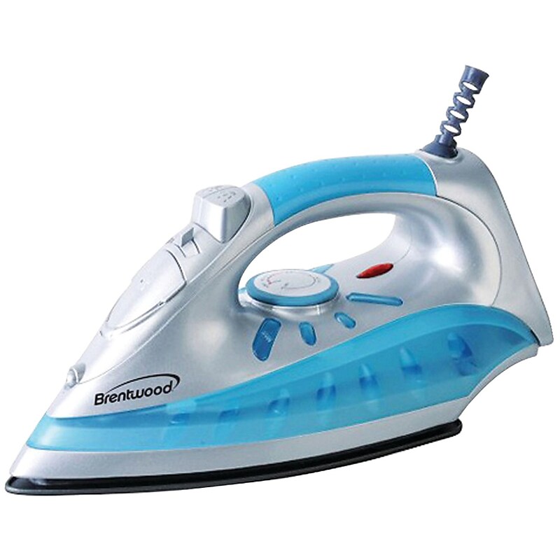 Brentwood Nonstick Steam/dry; Spray Iron With Silver Finish image 1