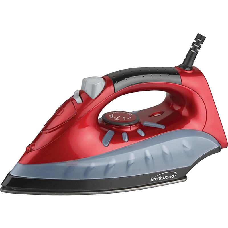 Brentwood Non-stick Steam/Dry Spray Iron, Red image 1