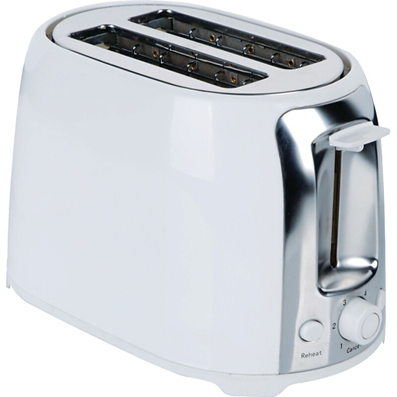 Brentwood 2-slice Cool Touch Toaster (white & Stainless Steel) image 1
