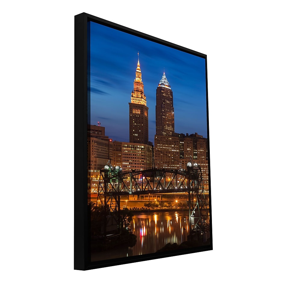ArtWall Cleveland 14 Gallery Wrapped Canvas 12 x 18 Floater Framed (0yor027a1218f)