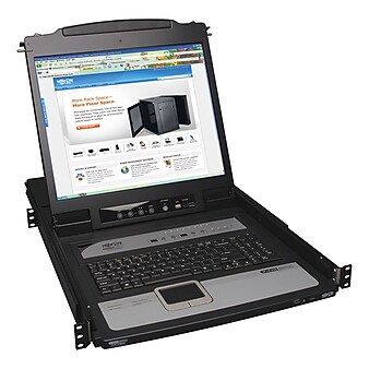 Tripp Lite® NetDirector B020-U08-19-IP 8 Port 1U Rack Mount Console KVM Switch