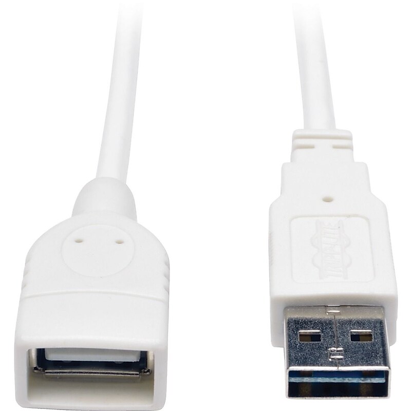 Tripp Lite 10ft USB 2.0 Universal Reversible Extension Cable M/F image 1