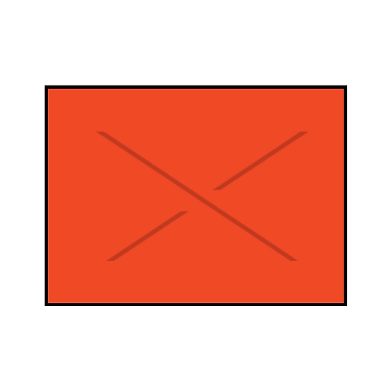 Garvey Labels, Fluorescent Red (1812-03050) image 1