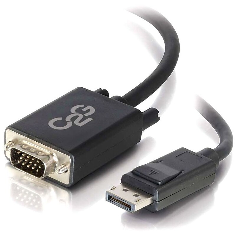 C2G 54333 10' DisplayPort to VGA Adapter Cable, Black image 1