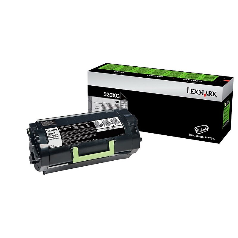 Lexmark 52D0X0G Black Extra High Yield Toner Cartridge image 1