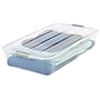 Iris 50 Quart Underbed Buckle Up Box, Clear (100802)~#|#~m002360047_sc7