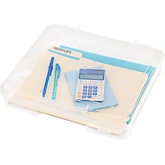 IRIS Deep Portable Project Case, Clear (150655) | Staples