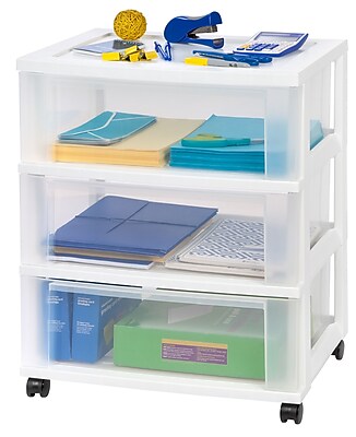Plastic Storage Drawers | Rolling Carts | Staples®