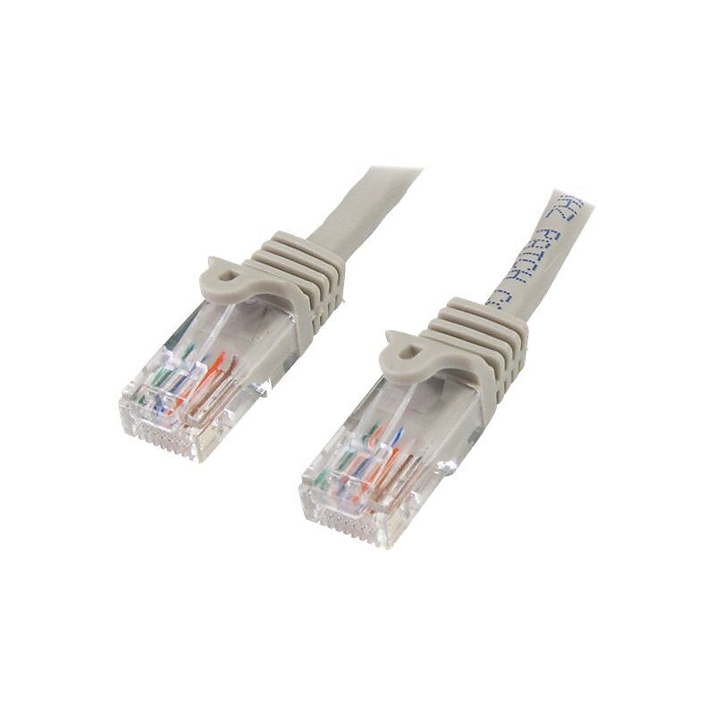 StarTech 50' Snagless Cat5e UTP Patch Cable, Gray image 1