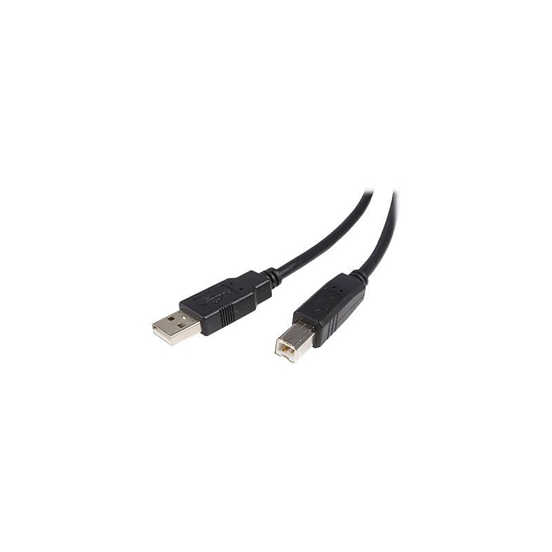 StarTech 15 ft. USB 2.0 A to B Cable, Male to Male, Black (USB2HAB15) image 1