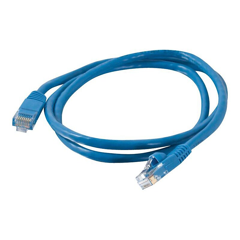 C2G 7ft Cat5e Snagless Unshielded (UTP) Network Patch Cable - Blue image 1