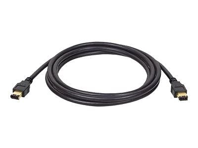 Premium FireWire 6-Pin Male To Male Cable – IEEE1394 6P M/M, 1.8m, Gold-Plated Connectors, 480Mbps