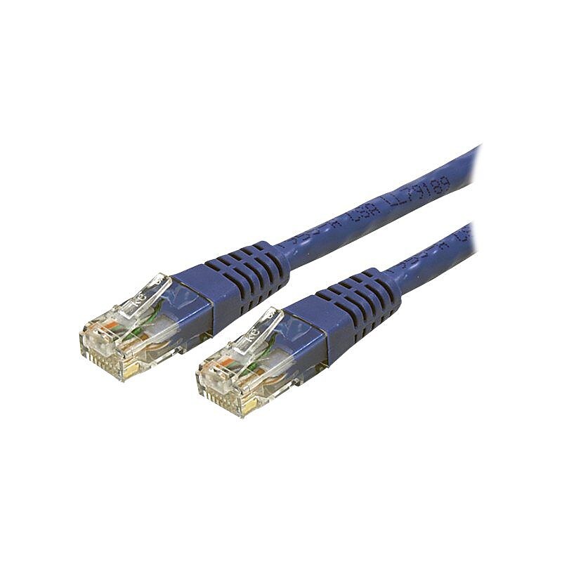 StarTech 7' Blue Molded CAT-6 UTP Patch Cable, ETL Verified (C6PATCH7BL) image 1