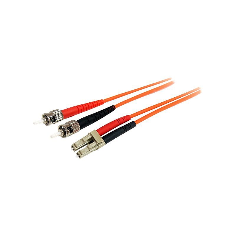 StarTech FIBLCST3 3m Multimode 62.5/125 Duplex Fiber Patch Cable LC-ST image 1