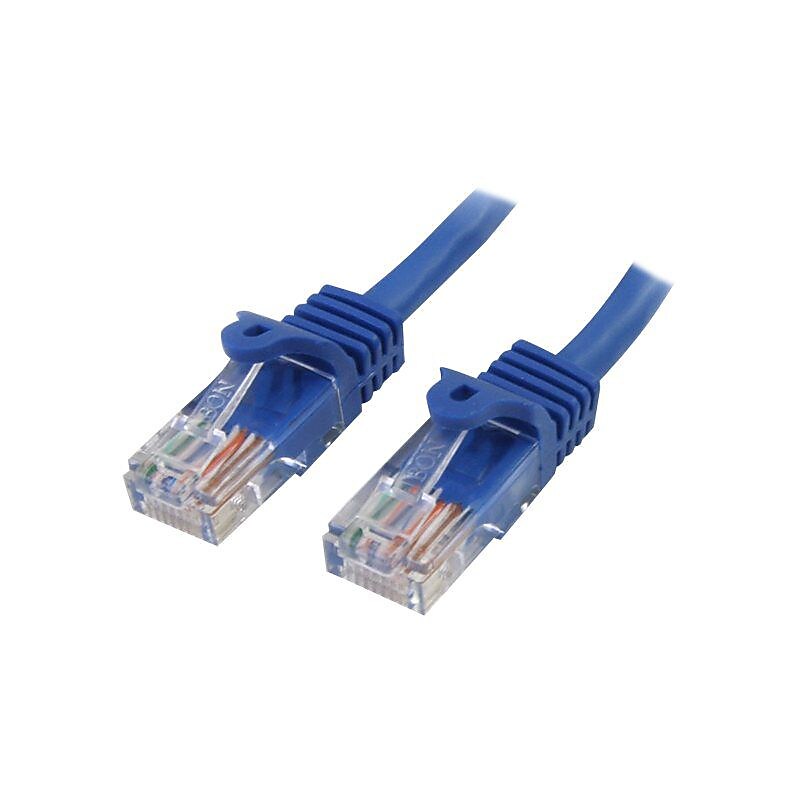StarTech RJ45PATCH6 Cat5e Patch Cable with Snagless RJ45 Connectors, 6ft, Blue image 1