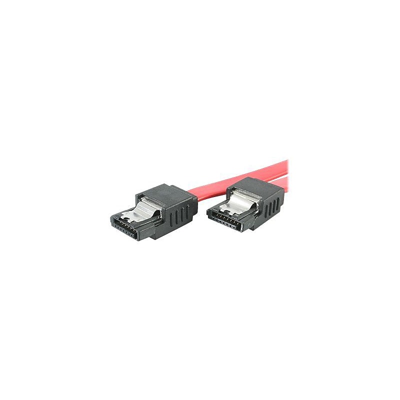 StarTech® 18in Latching SATA Cable image 1