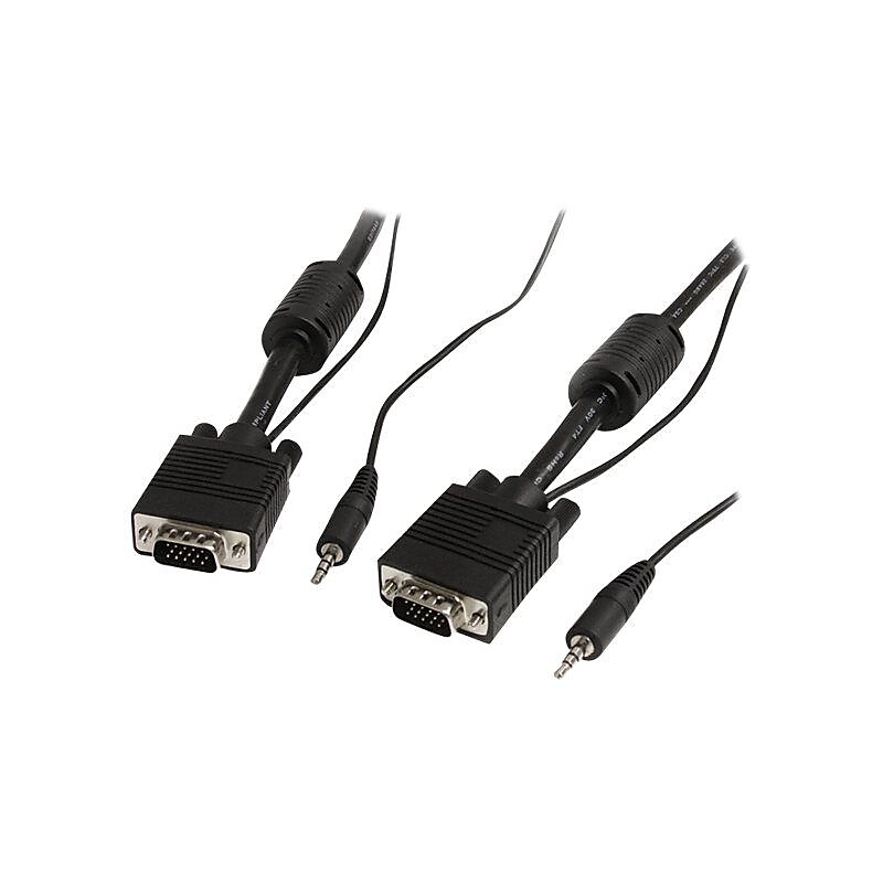StarTech 6 ft Coax High Resolution Monitor VGA Cable w/ Audio - HD15 M/M image 1