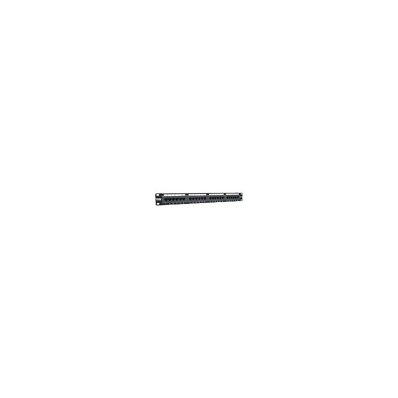TRENDnet Cat6 Unshielded Network Patch Panel, Black (TC-P24C6) image 1