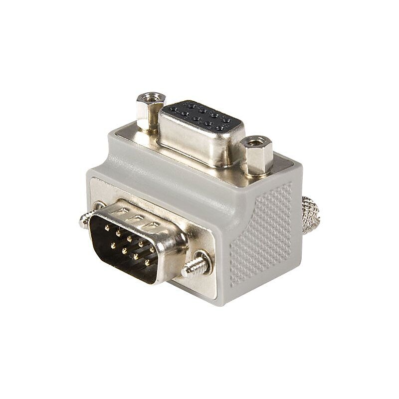 StarTech GC99MFRA2 Right Angle DB9 to DB9 Serial Cable Adapter Type 2, M/F image 1