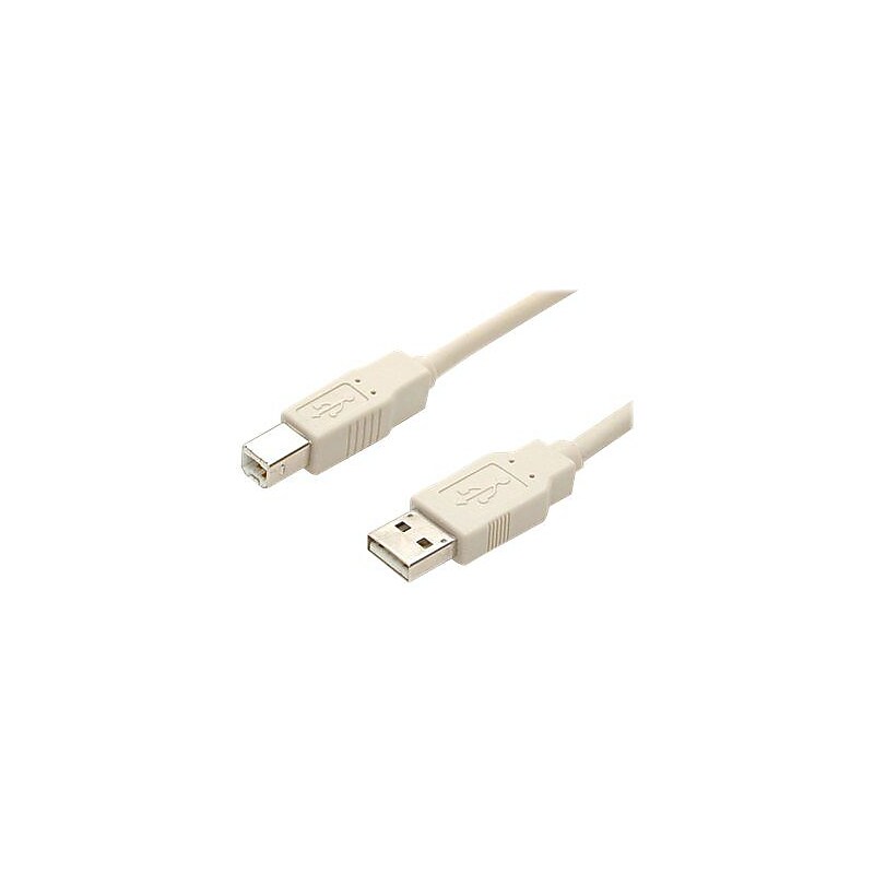 StarTech USBFAB_10 10ft Beige A to B USB 2.0 Cable, M/M image 1