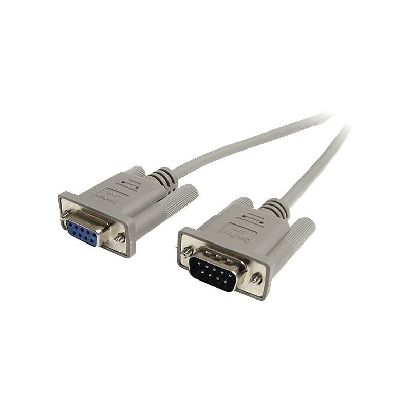 StarTech MXT100 6ft Straight through Serial Cable, DB9 M/F image 1