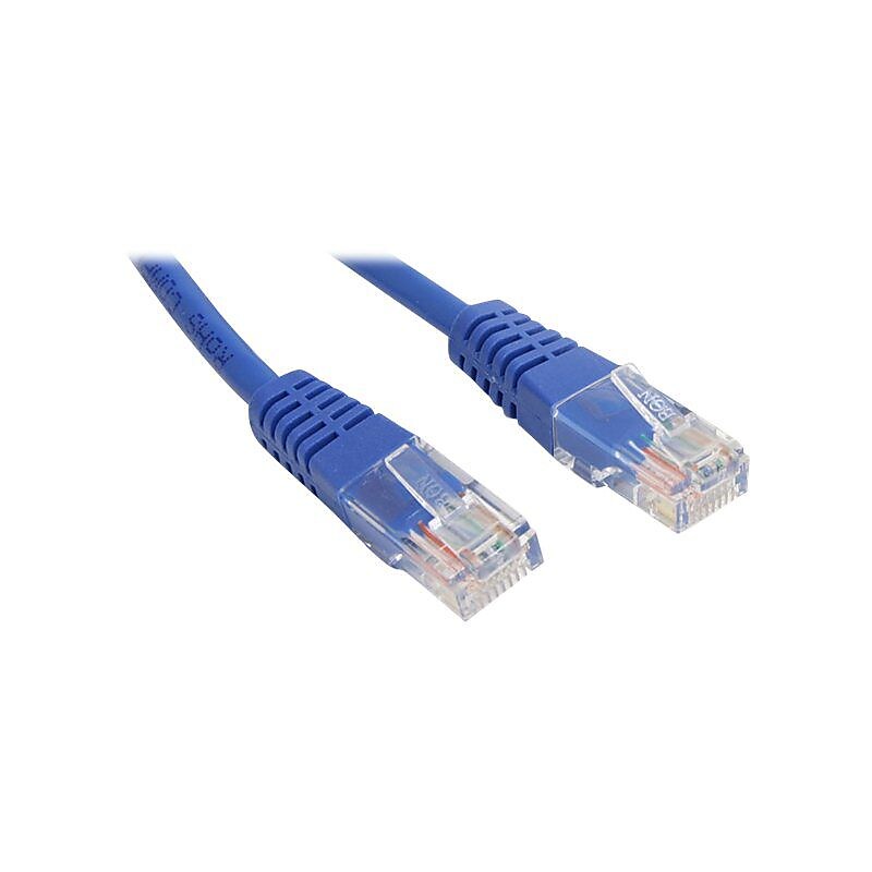 StarTech M45PATCH3BL 3ft Cat5e Blue Molded RJ45 UTP Patch Cable image 1