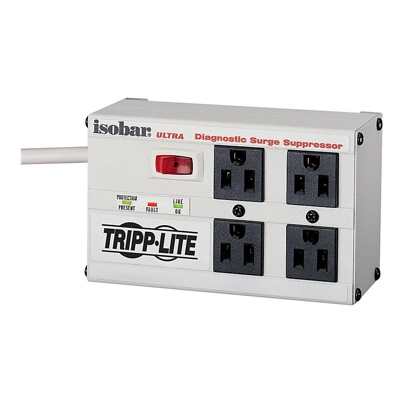 Tripp Lite 4 Outlet Home/Office, 6' Cord, 3330 Joules (ISOBAR4ULTRA) image 1