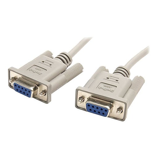 StarTech 10ft DB9 RS232 Serial Null Modem Cable F/F at Staples