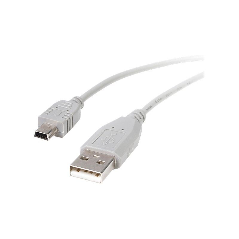 StarTech USB2HABM1 1ft Mini USB 2.0 Cable, A to Mini B, M/M image 1