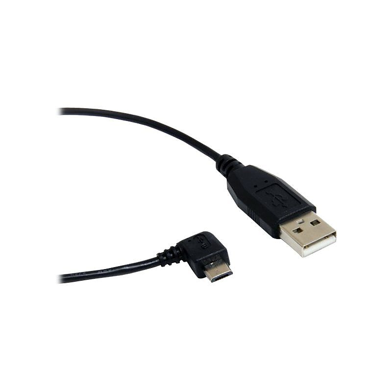 StarTech UUSBHAUB1RA 1ft Micro USB Cable, A to Right Angle Micro B image 1